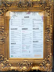 Dining in Finland & Menu Prices