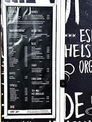 Street Food Menu