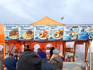 Street food meal price in Helsinki